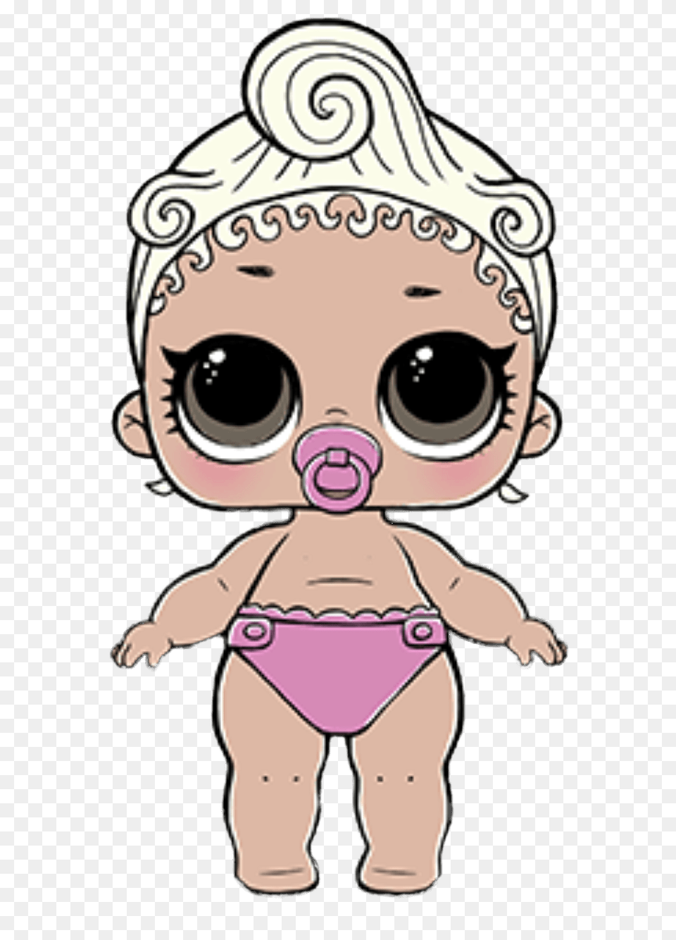 Lol Surprise Lil Pink Baby, Person, Clothing, Swimwear Png Image
