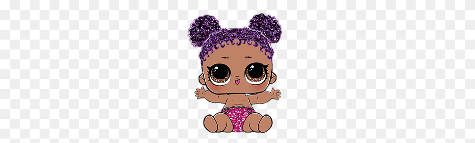Lol Surprise Lil Purple Queen, Clothing, Hat, Baby, Person Free Transparent Png