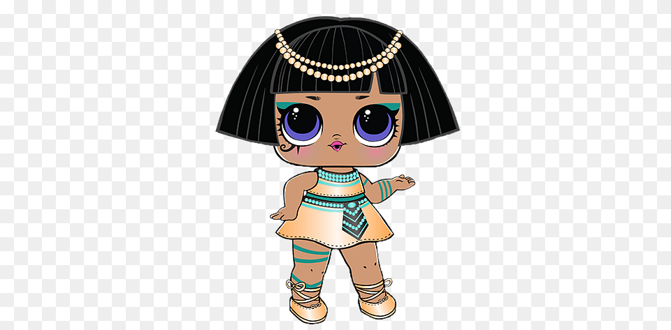 Lol Surprise Pharaoh Babe, Baby, Person, Face, Head Png Image