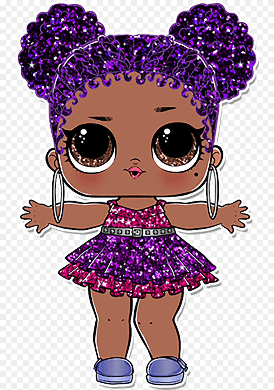 Lol Surprise Purple Queen, Baby, Person, Head, Face Free Png Download