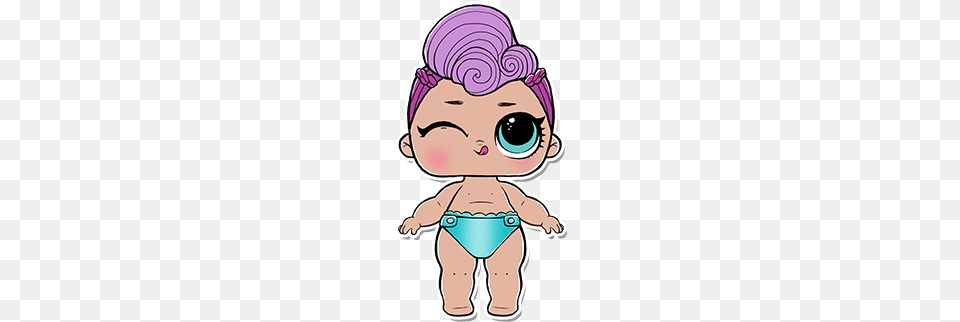 Lol Surprise Series 2 Lil Sisters 2 061 Lil Miss Punk Lol Surprise Lil Miss Punk, Clothing, Swimwear, Baby, Person Png Image