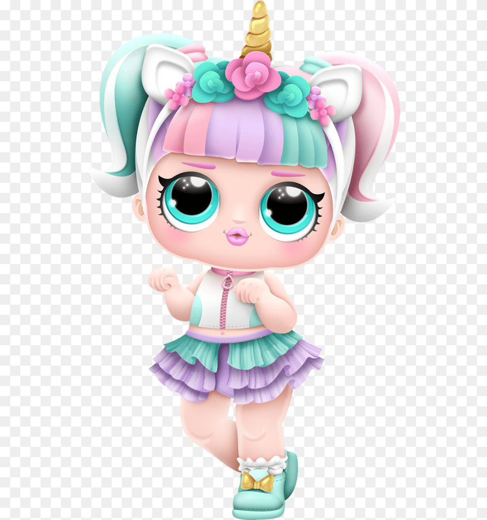 Lol Unicornio, Doll, Toy, Face, Head Free Png Download