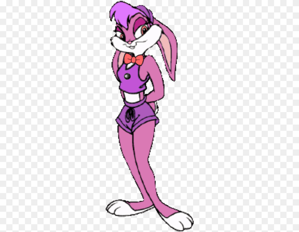 Lola Bunny As Bon Bon Fnaf Sister Location Cartoon, Book, Comics, Publication, Purple Png Image