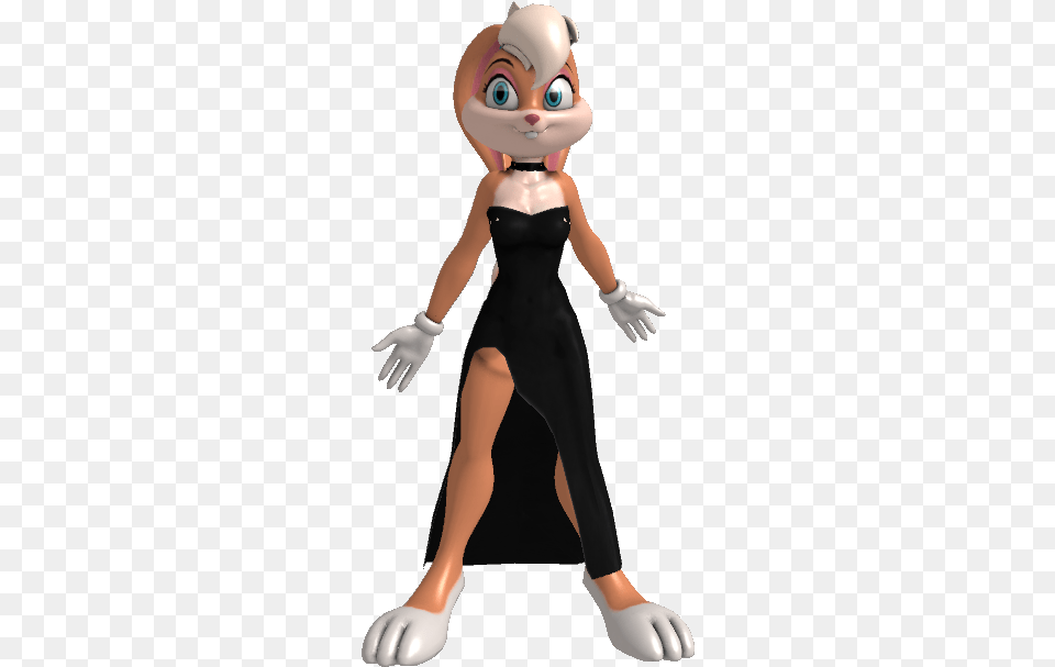 Lola Bunny Black Dress Stuffed Toy, Baby, Person, Cartoon, Face Png