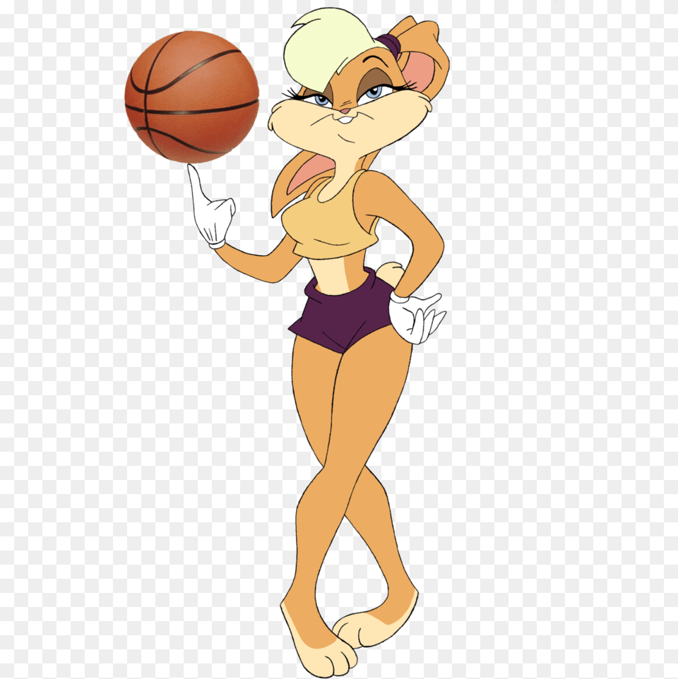Lola Bunny Space Jam Hot Lola Bunny, Ball, Basketball, Basketball (ball), Sport Png Image