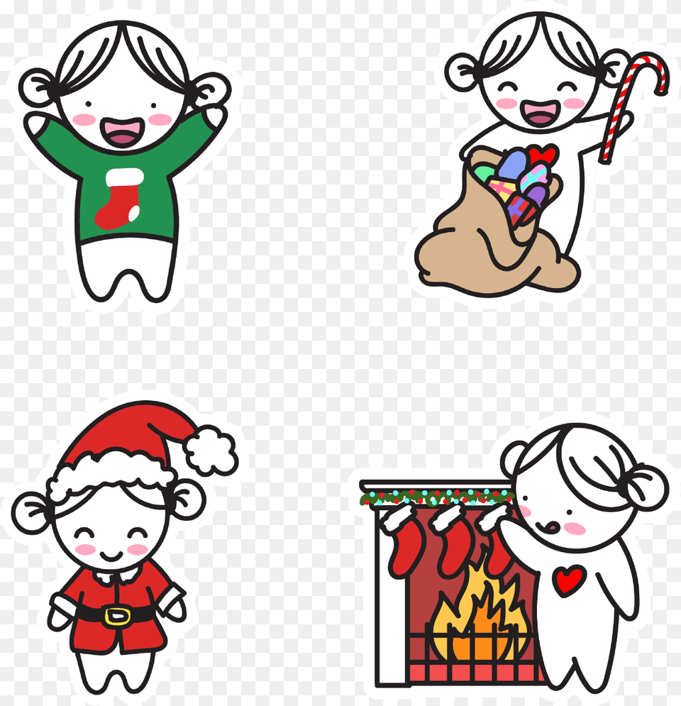 Lola Christmas Stickers Warm Christmas Planner Stickers, Baby, Person, Face, Head Free Transparent Png