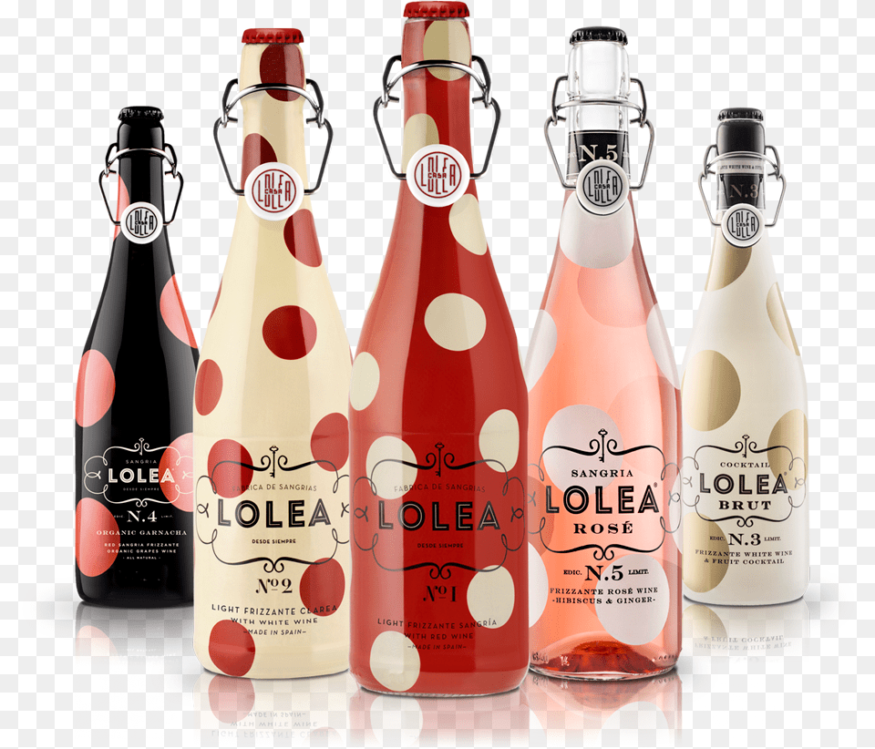 Lolea Lolea Sangria, Bottle, Beverage, Alcohol, Food Png Image