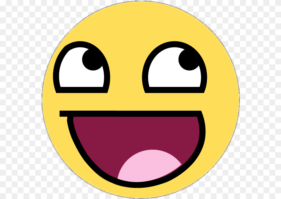 Lolface Meme Flat Emoji Face Sticker By Gssica Miranda Awesome Face, Disk, Logo Png Image