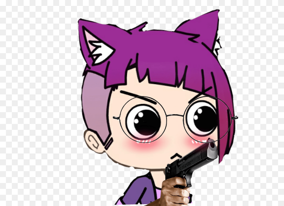 Loli Cartoon, Book, Comics, Firearm, Gun Free Transparent Png