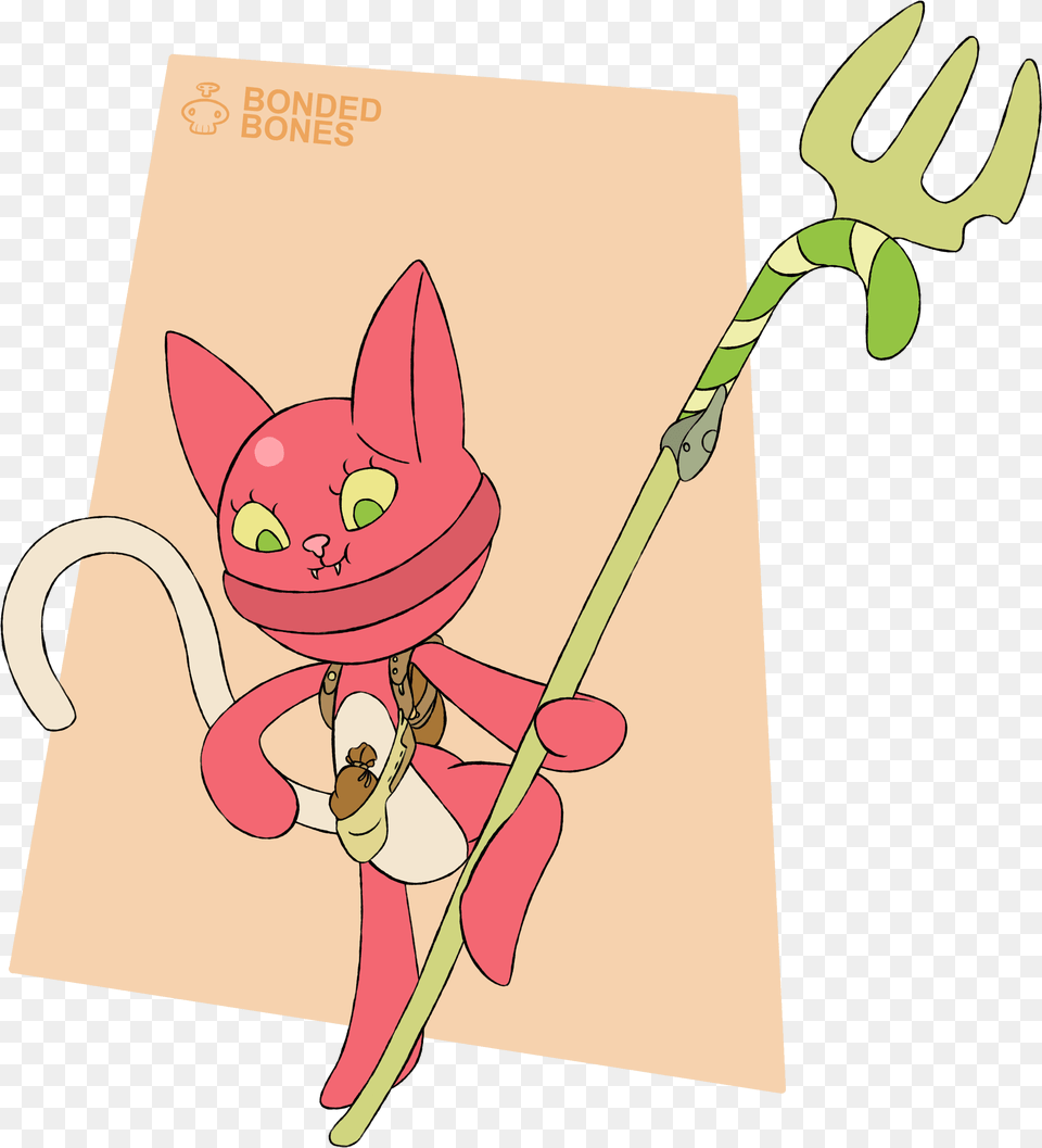 Lolipop Devil Cat Cartoon, Cutlery, Animal, Mammal, Pet Free Transparent Png