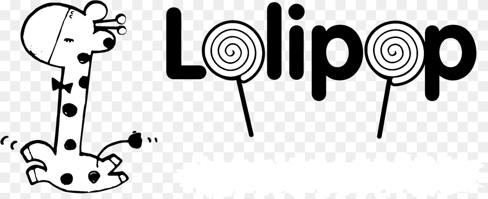 Lolipop Logo Black And White, Spiral, Coil, Animal, Bear Png