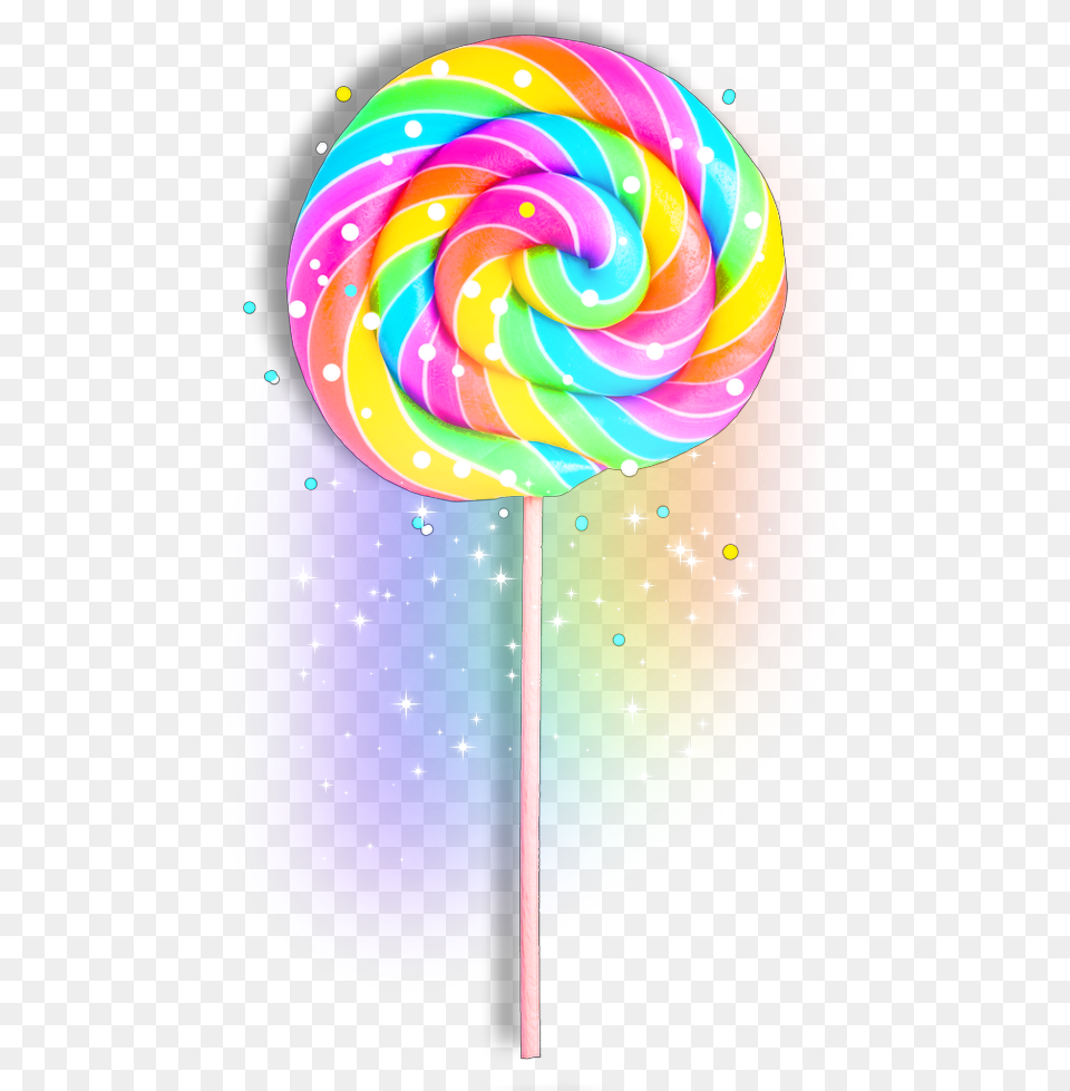Lolipop Rainbow Lollipop Background, Candy, Food, Sweets Free Png Download