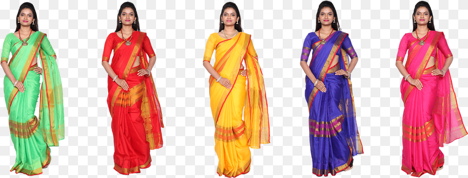 Lolita 5 Silk Cotton Saree Collectionstitle Lolita Sari, Woman, Adult, Female, Person Free Png Download