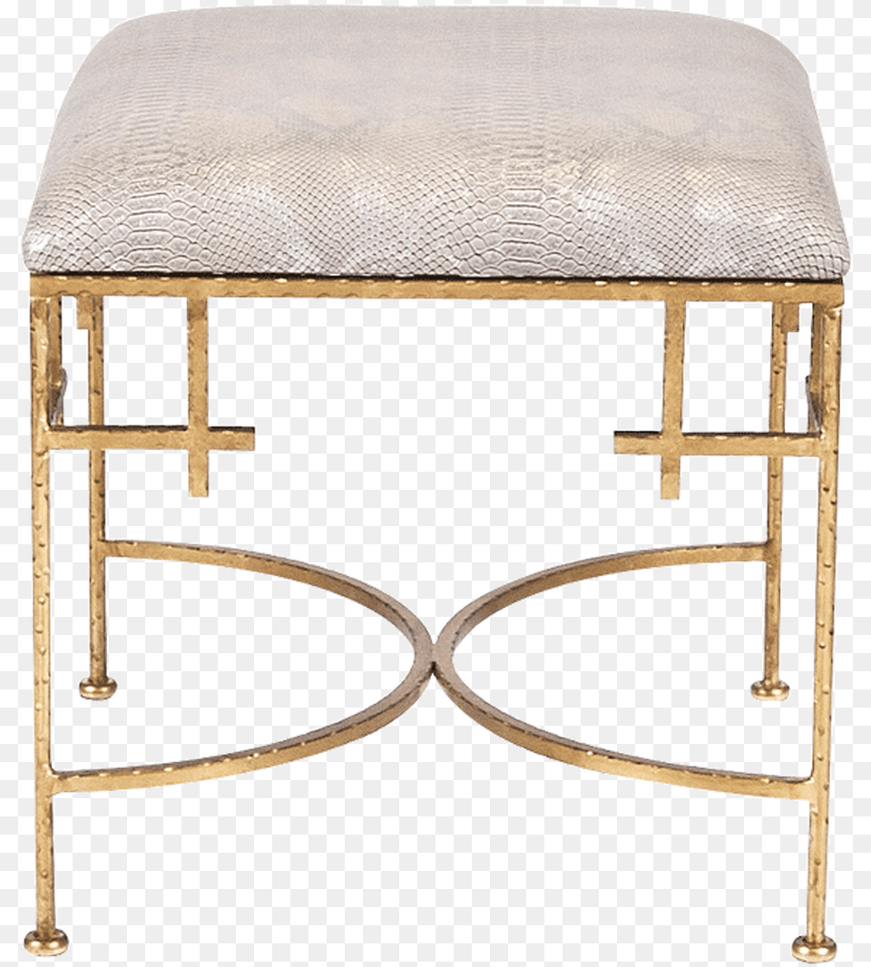 Lolita Gn Vanity Stool Gold, Furniture, Bar Stool Free Png Download