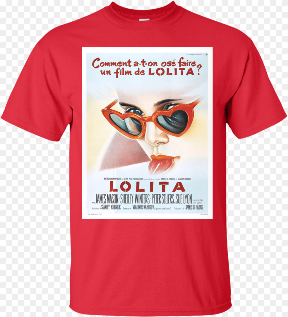 Lolita Movie Poster T Shirt Lolita Poster Hd, T-shirt, Clothing, Accessories, Glasses Free Png Download