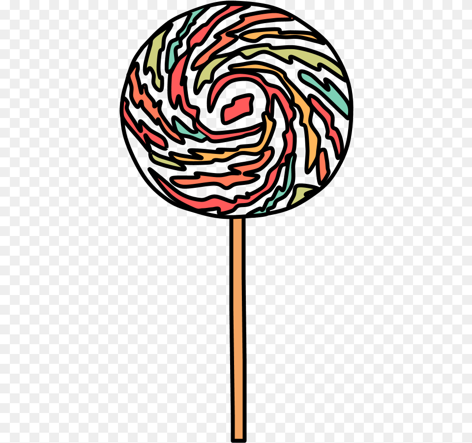 Lollipop Large Swirl Pastel Colors White Red Yellow Green Blue Lollipop, Candy, Food, Sweets Free Transparent Png