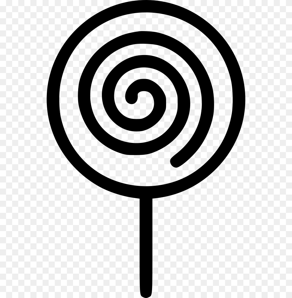 Lollipop Lollypop Sweet Candy Celebrate Black And White Lollipop, Food, Spiral, Sweets Free Png