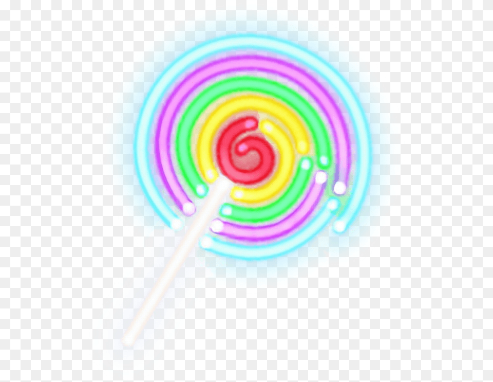 Lollipop Luminous Neon Colorful Starlight Blingbling Neon Lollipop, Candy, Food, Sweets, Plate Png