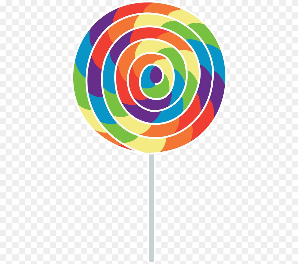 Lollipop Rainbow Lollipop, Candy, Food, Sweets Png Image