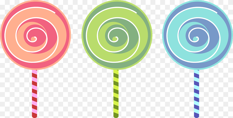 Lollipop Sweets Colorful Sugar Candy Lollipop Clip Art, Food Png Image