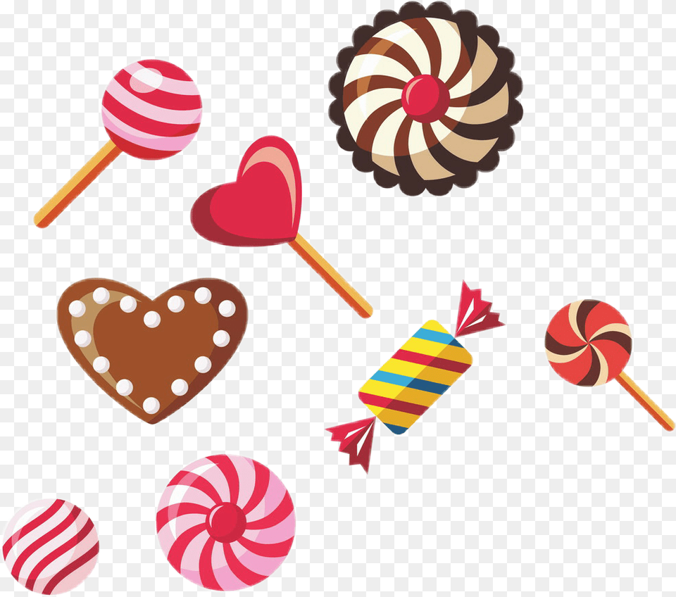 Lollipops Sweets Candies Hearts Love Chocolates Papel De Parede Candy, Food, Lollipop Png Image