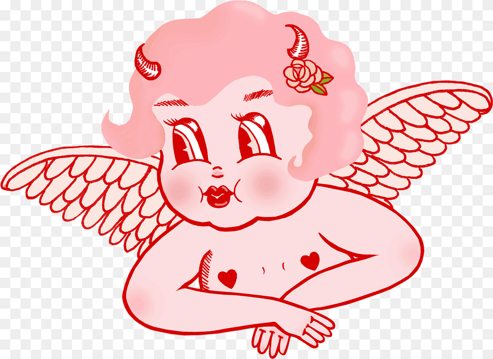 Lolly Dolly The Devil Cherub, Cupid, Baby, Person, Face Free Png