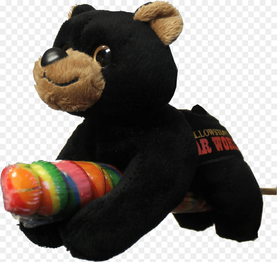 Lollyplush Black Bear Teddy Bear, Food, Sweets, Candy, Toy Png Image