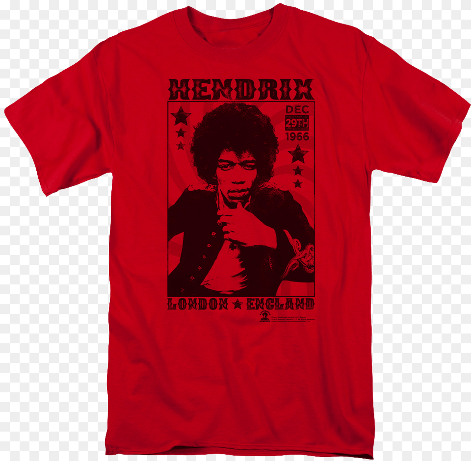 London 1966 Jimi Hendrix T Shirt Love Lucy T Shirts, Clothing, T-shirt, Adult, Female Free Transparent Png