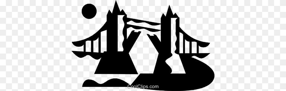 London Bridge Royalty Vector Clip Art Illustration, Outdoors, Symbol, Person Free Png
