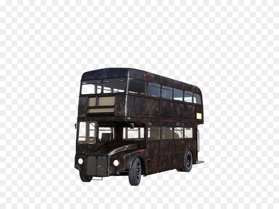 London Bus Rusty, Transportation, Vehicle, Double Decker Bus, Tour Bus Png