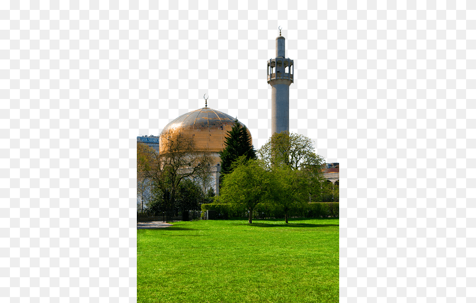 London Central Mosque, Architecture, Building, Dome, Grass Free Png