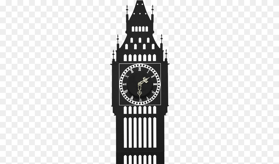 London Clock Tower Big Ben Vector Silhouette, Architecture, Building, Clock Tower, Analog Clock Free Png Download
