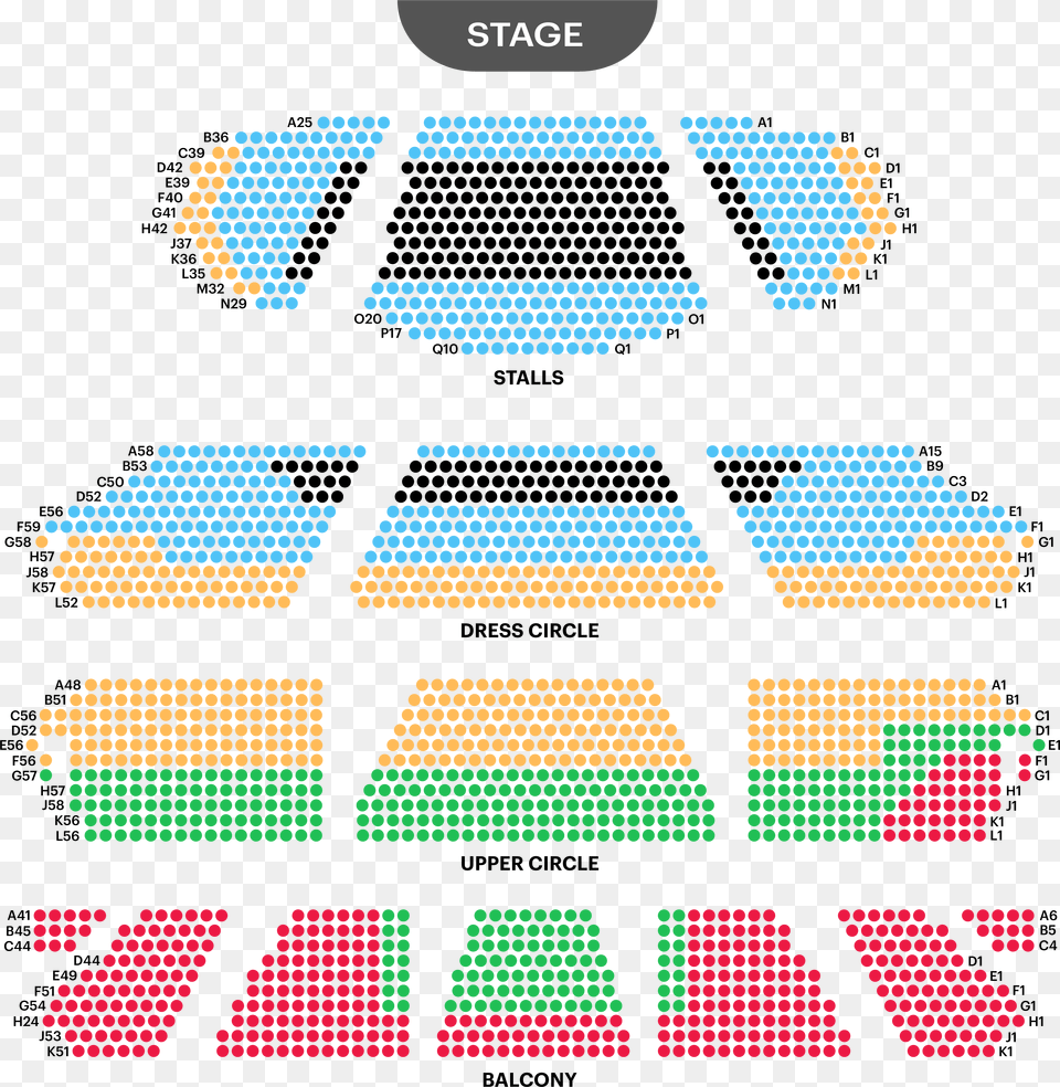 London Coliseum Seating Map Free Png