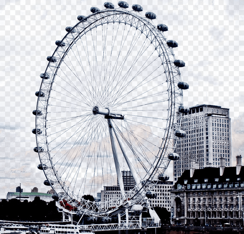 London Eye, Amusement Park, Ferris Wheel, Fun, Machine Png