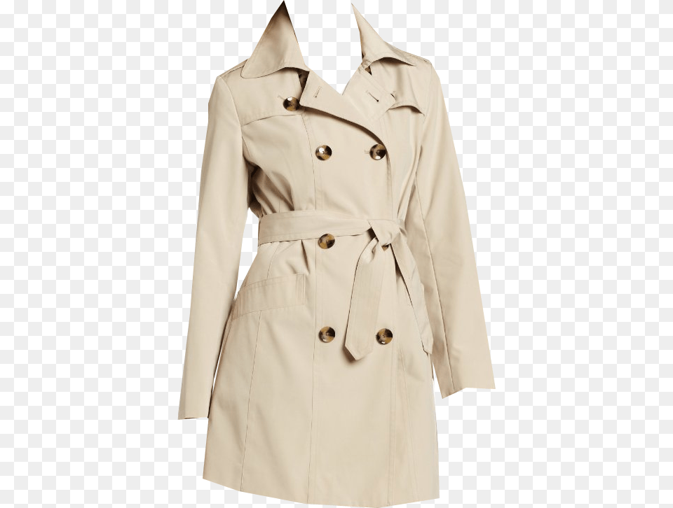 London Fog Women S Double Breasted Trench Coat, Clothing, Overcoat, Trench Coat Png