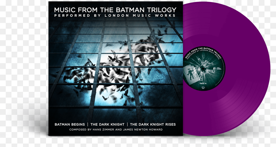 London Music Works Music From The Batman Trilogy Music From The Batman Trilogy Vinyl, Advertisement, Poster, Disk, Machine Free Png Download