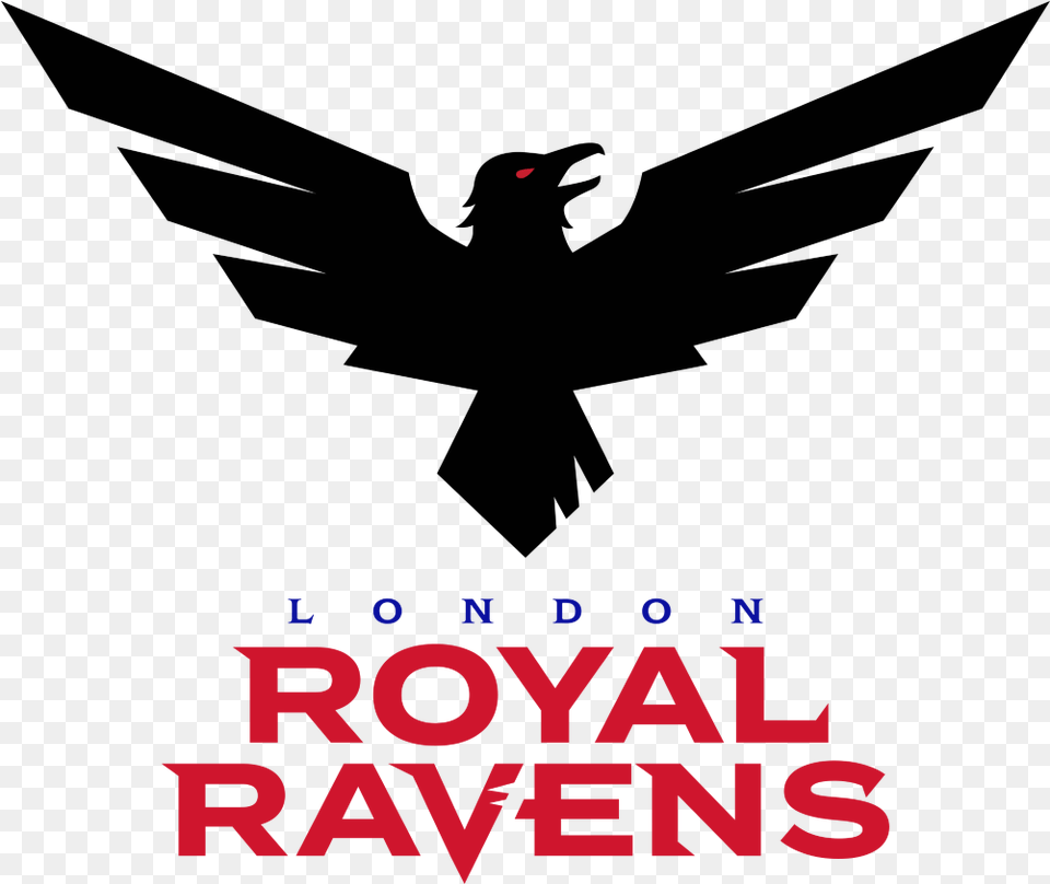 London Royal Ravenslogo Profile Eagle, Advertisement, Poster, Book, Publication Free Png