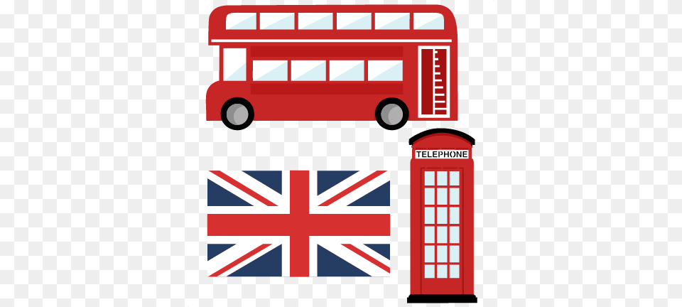 London Set Scrapbook Cute Clipart, Bus, Transportation, Vehicle, Tour Bus Png Image