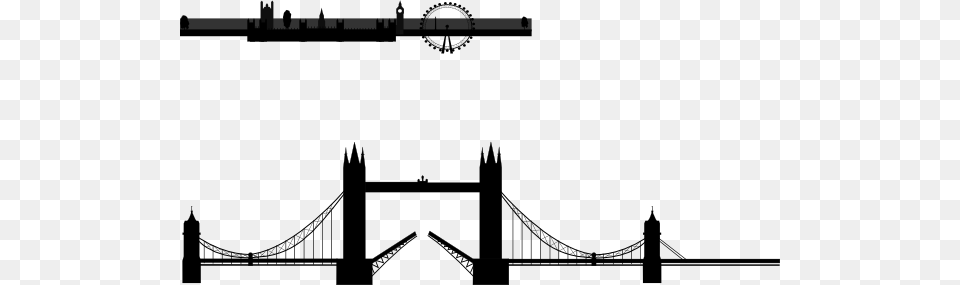 London Skyline Clip Art, Arch, Architecture, Bridge, Suspension Bridge Free Png Download