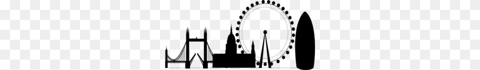 London Skyline Clipart Clip Art, Gray Free Png