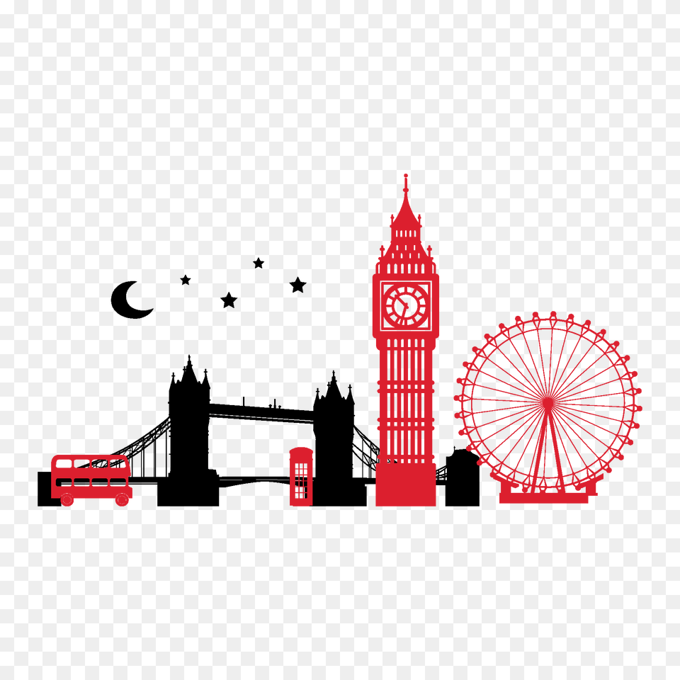 London Skyline Tattoos, Architecture, Building, Clock Tower, Tower Png Image