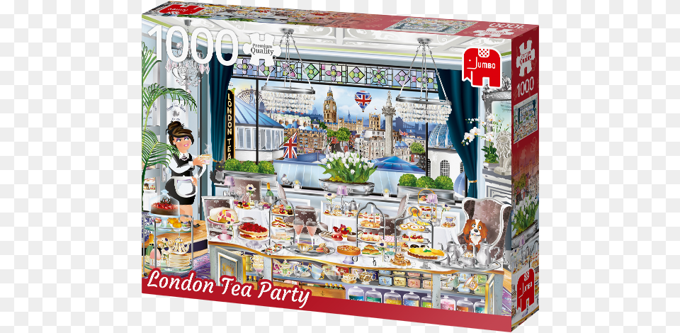 London Tea Party Ravensburger Wanderlust London Tea Party 1000 Pc, Indoors, Restaurant, Cafeteria, Food Free Png