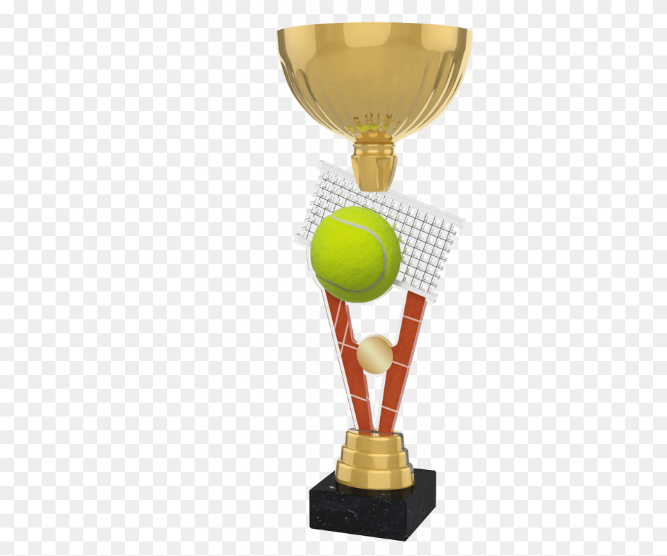 London Tennis Gold Cup Trophy Monster Tennis Cricket Trophy, Ball, Sport, Tennis Ball Free Png Download
