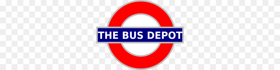London Tube Sign Bus Depot Clip Art, Logo, Dynamite, Weapon Png Image