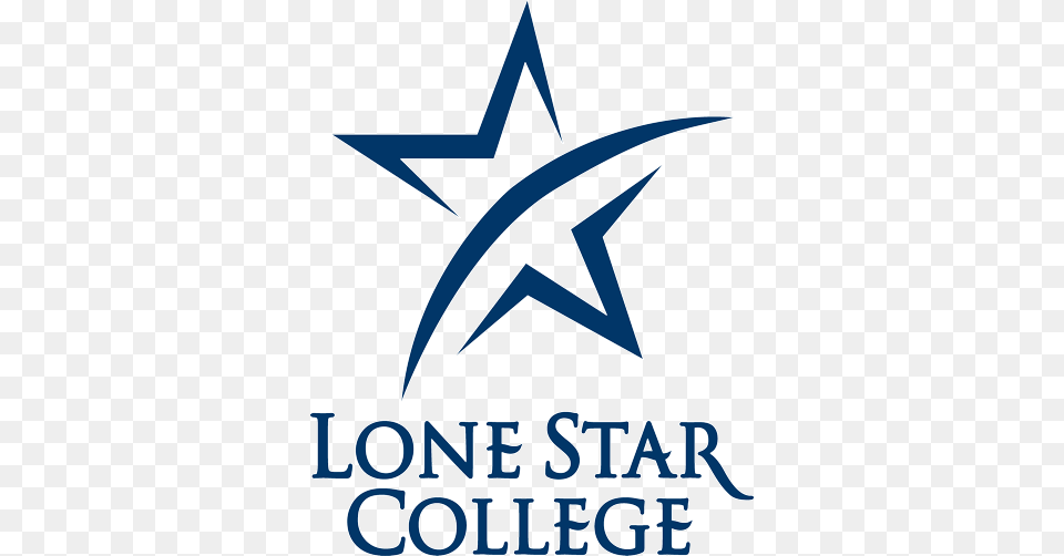 Lone Star College Logo Lone Star College Star, Star Symbol, Symbol, Blade, Dagger Png Image