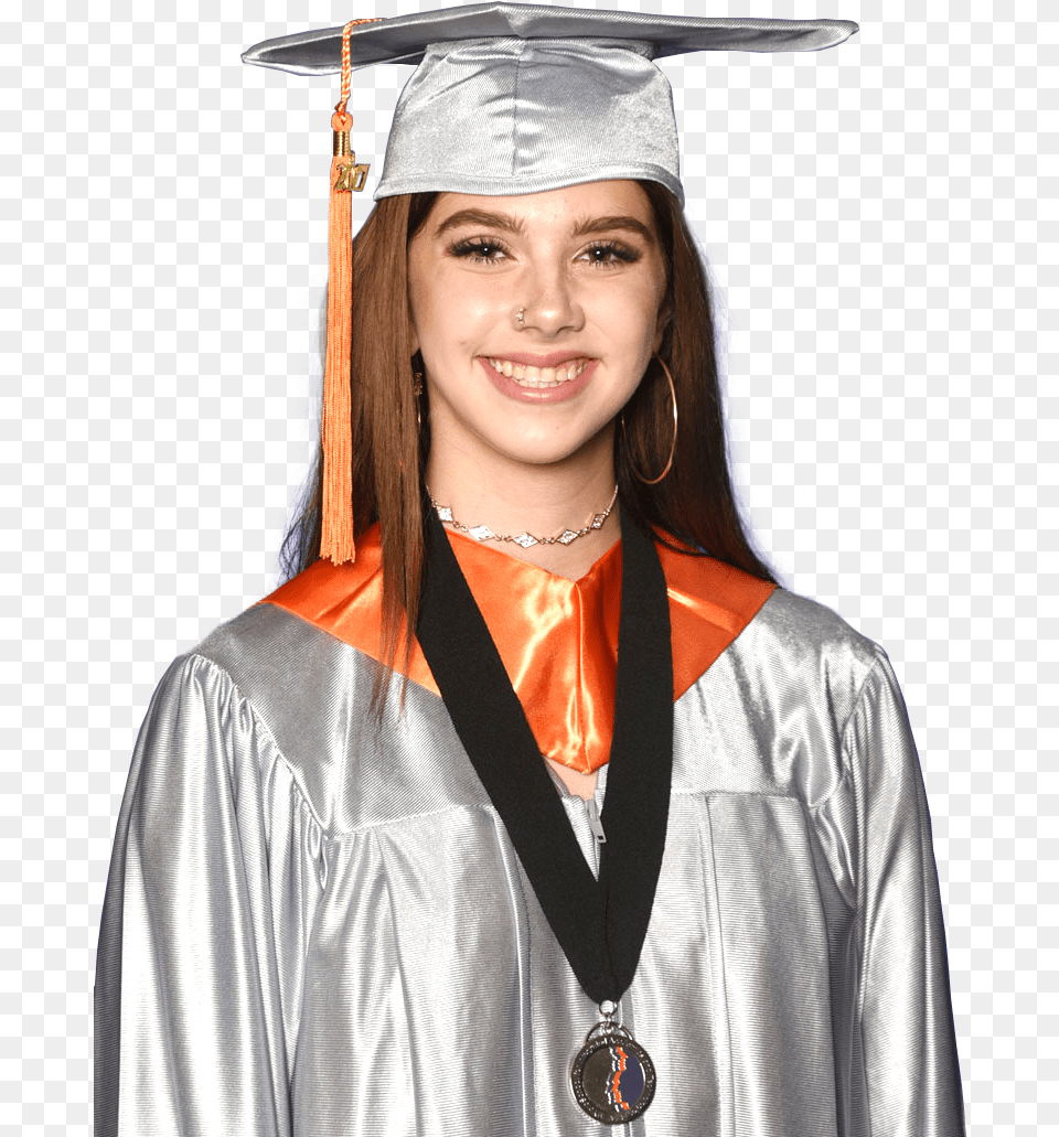 Lone Star Jacksonville High School Graduate Academic Dress, Woman, Adult, Person, Female Free Png
