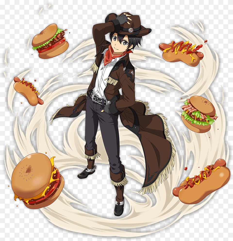 Lone Wolf In The Wild Kirito, Burger, Food, Publication, Book Png Image