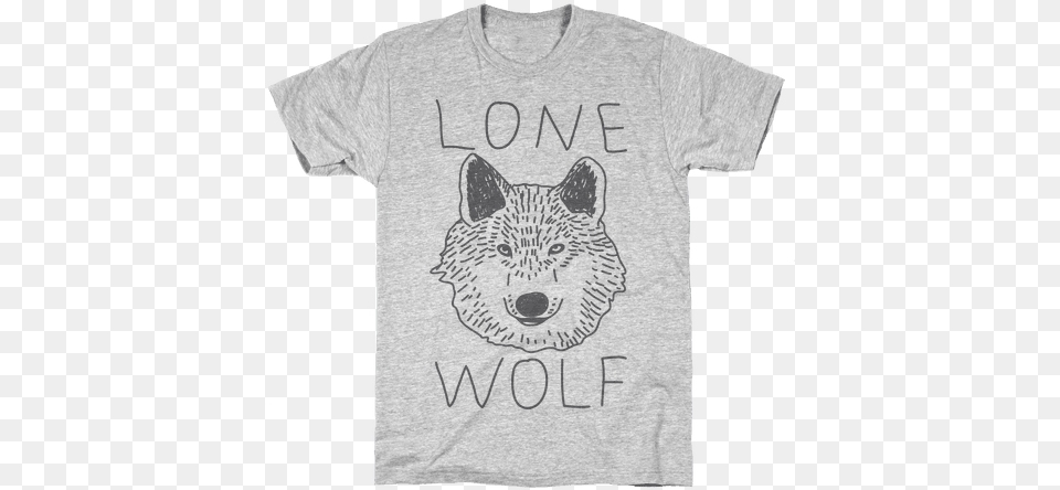 Lone Wolf Mens T Shirt Origami Paper Crane T Shirt Funny T Shirt From Lookhuman, Clothing, T-shirt, Animal, Cat Free Png Download