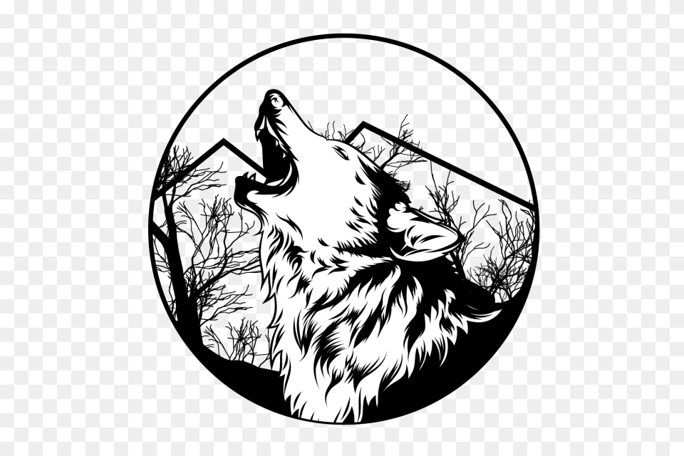 Lone Wolf Vector Illustration Lone Wolf Angry And Vector, Animal, Mammal, Person, Canine Free Transparent Png