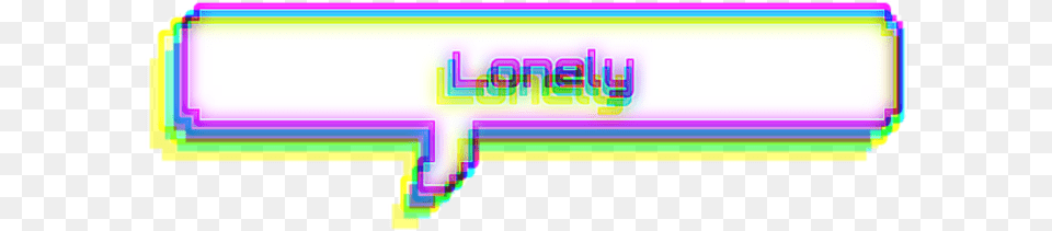 Lonely Glitch Speechbubble Bubble Textbubble Kpop Parallel, Purple, Light, Art Png